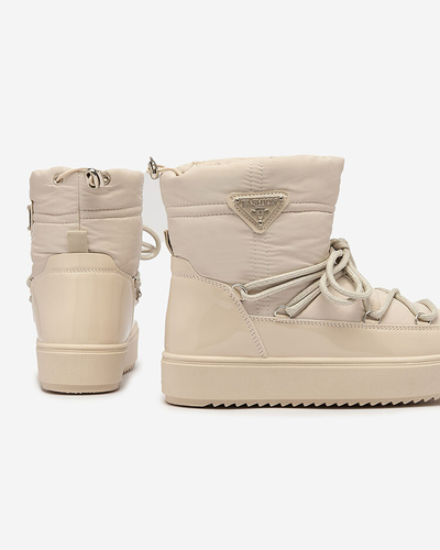 Royalfashion Naiste liibuvad saapad a'la lumesaapad beeži värvi Nevsone