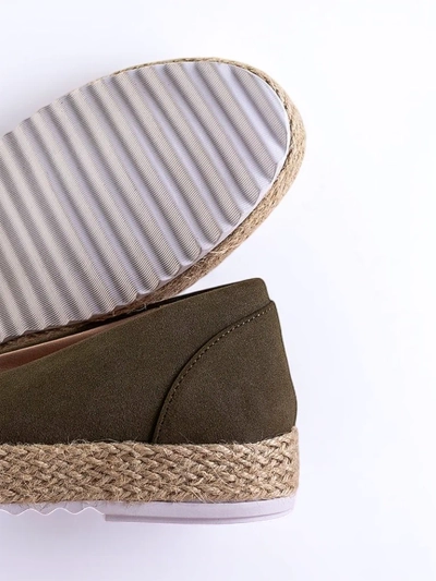 Зеленые женские камуфляжные эспадрильи Nuhente