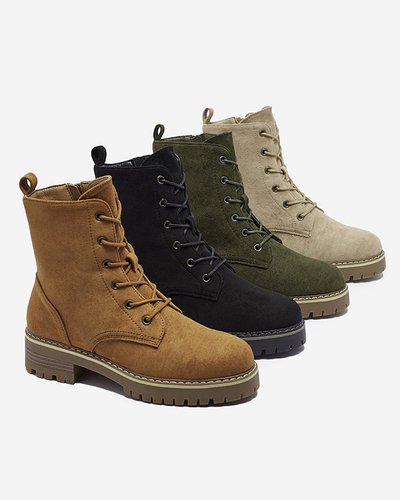 Коричневые женские сапоги-трапперы Priviea - Обувь