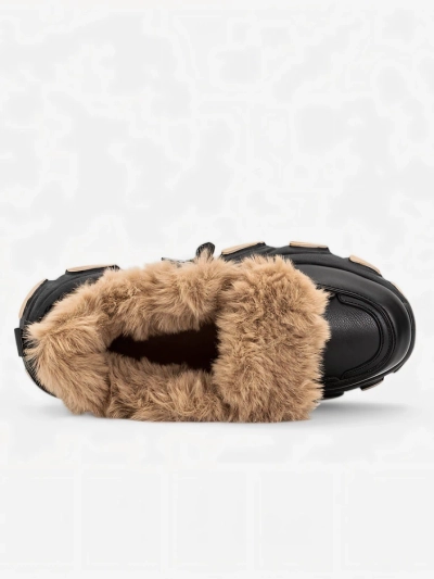 Mustad naiste sporditossud karusnahaga Nonua- Footwear