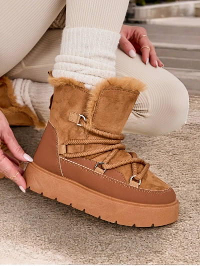 Royalfashion Women's lace-up snow boots Liloz