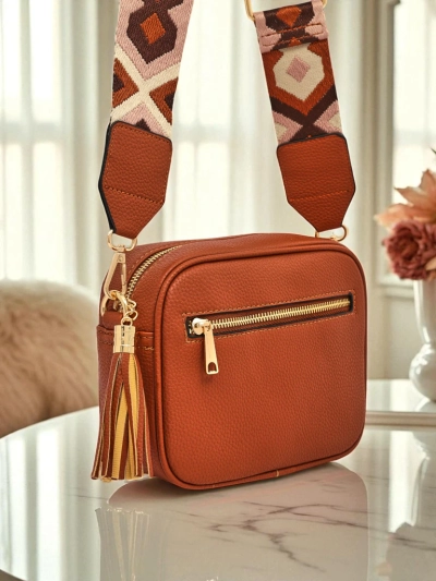 Royalfashion Small Women's Eco-Leather Handbag with Colorful Strap Kovi Lace