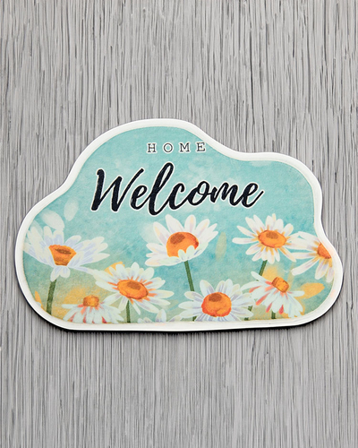 Royalfashion Colorful doormat rug with flowers 40x60