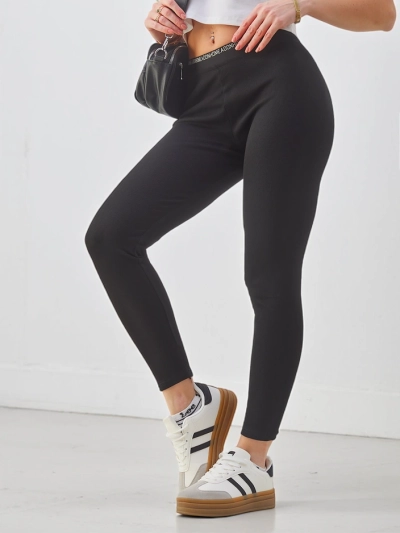 Royalfashion Женские рельефные леггинсы из хлопка