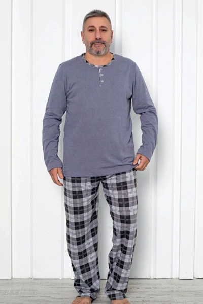 Royalfashion Cotton Men's Checkered Pajama PLUS SIZE