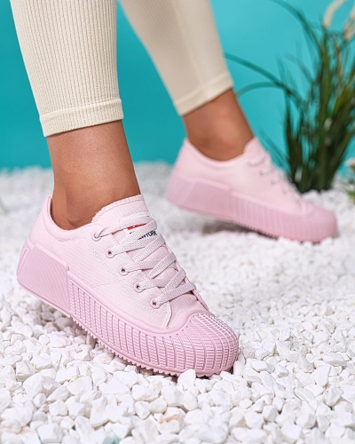 OUTLET Royalfashion Pink Brigera platform sports sneakers