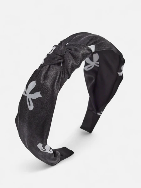 Royalfashion Satiinist punutud mustriga juuksepael