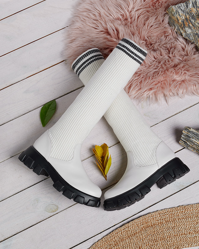 Naiste kõrged öko värvi liibuvad saapad Alerpi- Jalatsid