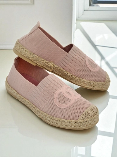 Theodora women's espadrilles, pink, made of suede ecological leather, flat