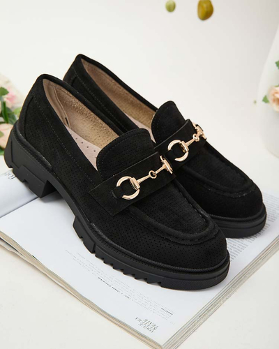 Royalfashion Women's openwork moccasins with chain Imerila