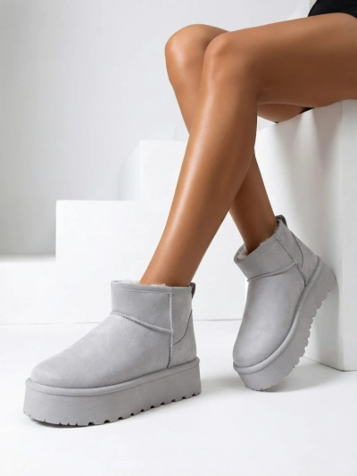 Короткие женские снежные ботинки Royalfashion а-ля Fofio