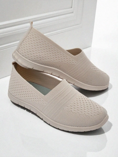 Женские Мокасины Callista Бежевые Из Дышащей Ткани Весна Лето