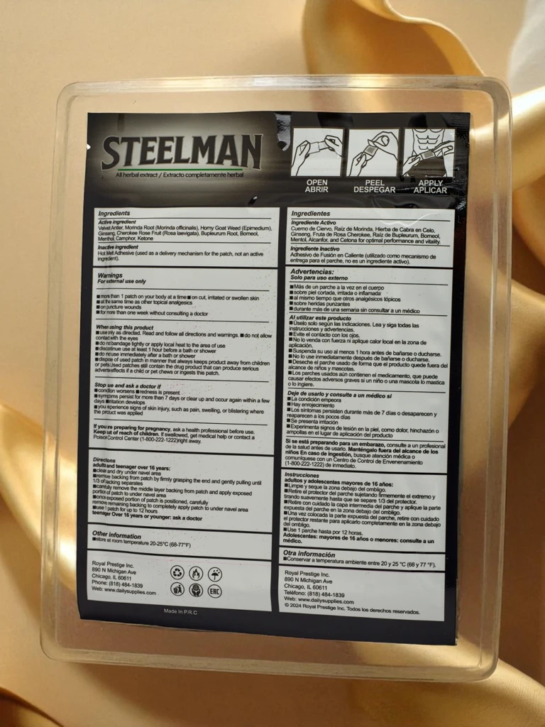 Natural Potency-Enhancing Patch for Men