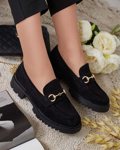 Royalfashion Women's openwork moccasins with chain Imerila