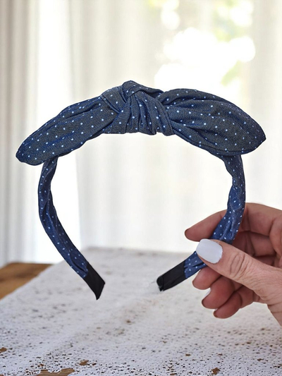 Royalfashion Headband with a polka dot bow Lilka