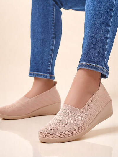 Royalfashion Women's moccasins on a low wedge Epoles