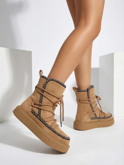 Royalfashion Women's lace-up snow boots Siozi