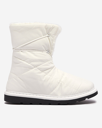 White women's shoes a'la snow boots Amirfu- Footwear