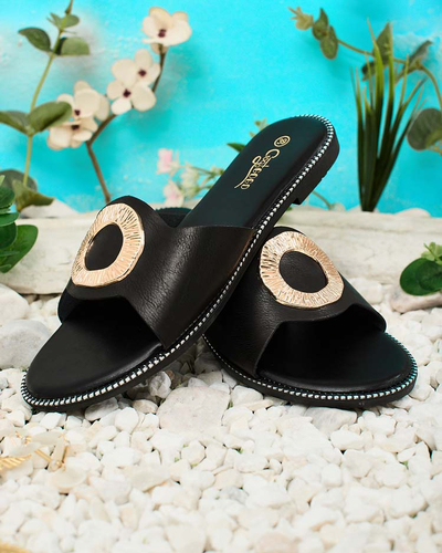 Royalfashion Женские шлепанцы на плоской подошве Olerna