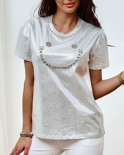 Royalfashion Naiste tsirkoonidega t-särk