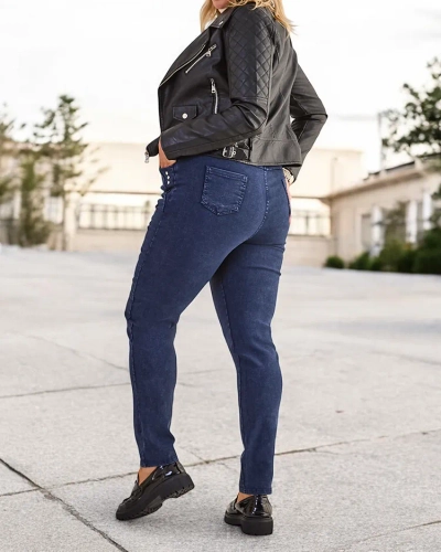 Royalfashion Kvinnos plus size treggings byxor