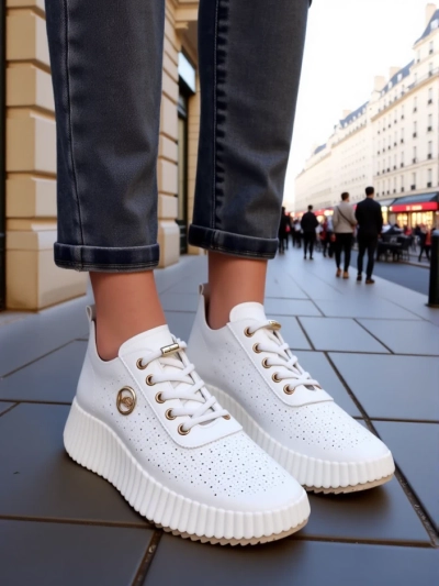 Royalfashion Naiste perforatsiooniga sportlikud sneaks Jovenes