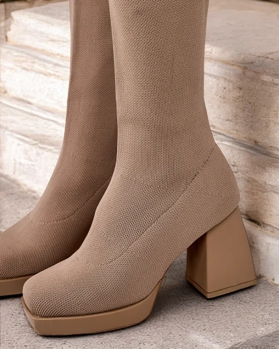 Royalfashion Women's slip-on over-the-knee boots Arumii