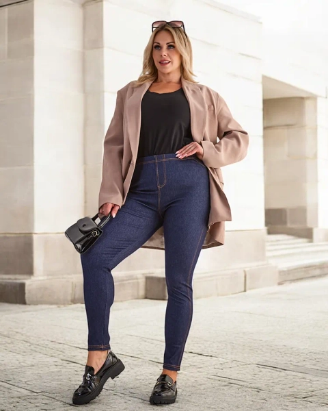 Royalfashion Naiste Treggings PLUS SIZE Püksid