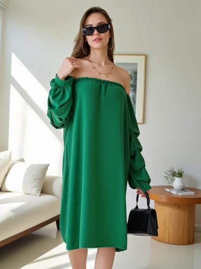 Royalfashion Sileda naiste kleit Hispaania stiilis volangidega