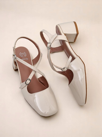 Royalfashion Женские туфли-лодочки на низком каблуке с декоративными ремешками Lollita