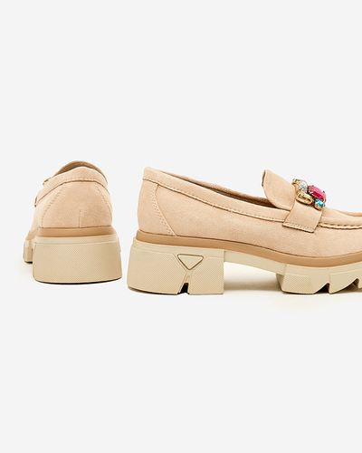 Royalfashion Мокасины с разноцветными камнями Sariner