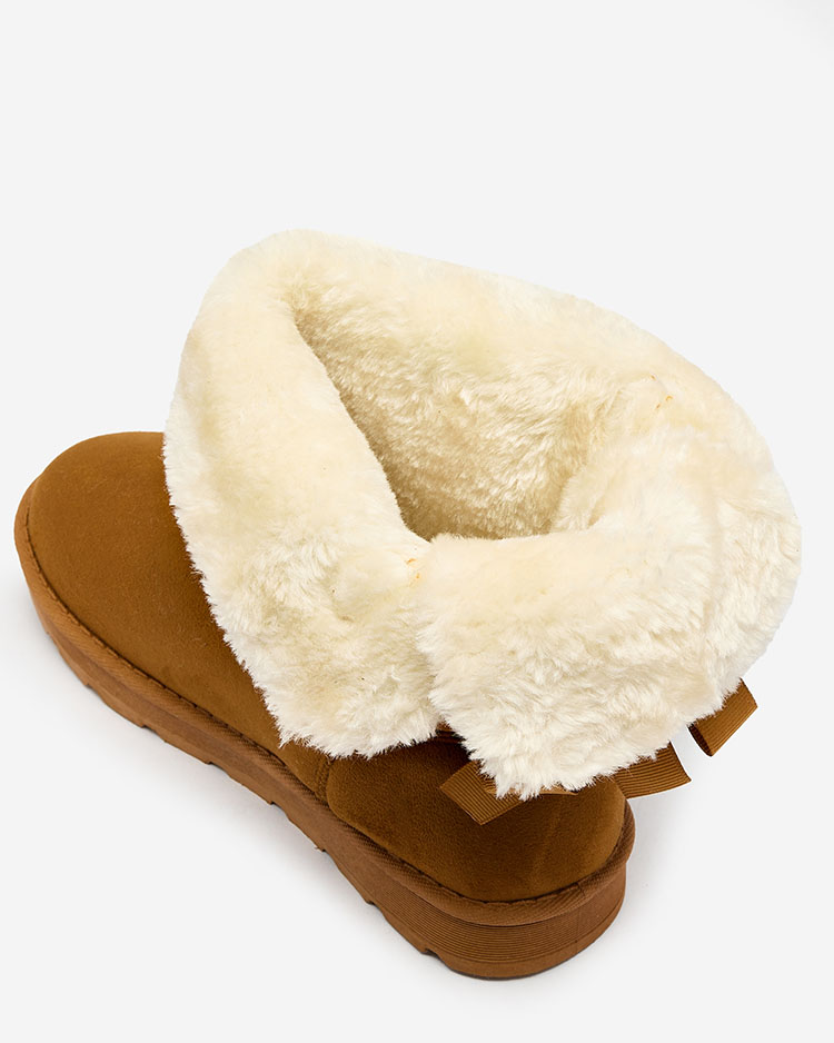 Royalfashion boots a'la snow boots for women in camel color Aerfifi