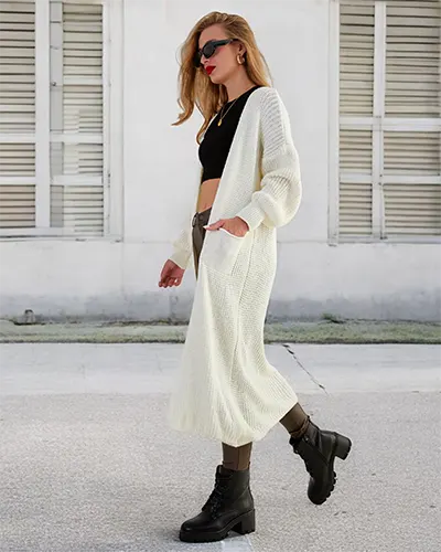 Royalfashion Women's knitted bedspread sweater