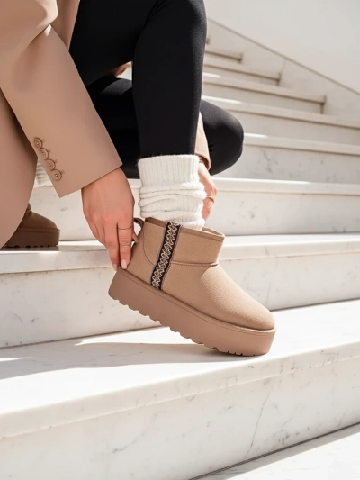 Royalfashion Short boots women's snow boots style Haluzi