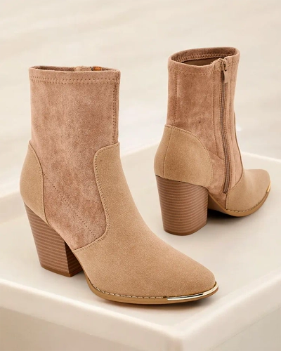 Royalfashion Kvinni Nonan's eco-suede ankul snoxir up a post Gris