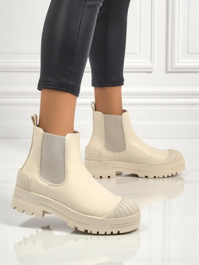 Amber Veil Platform Ankle Boots