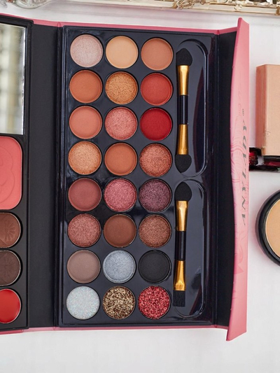 ANYLADY Compact makeup palette – eyeshadows, contour, lips 33 shades