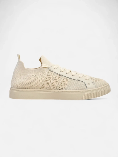 Beige Damiani sneakers - light fabric/eco-leather sneakers for summer