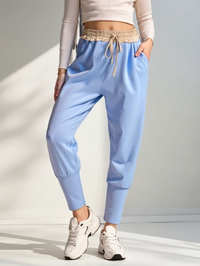 Royalfashion Women's breeches with a gold elastic waistband