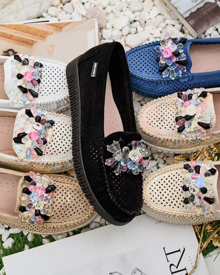 Royalfashion Naiste helmestest aetud mokasiinid Nasfali