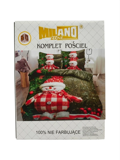 Jõulusatiinist voodipesukomplekt Luna