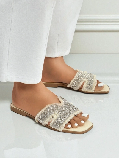 Royalfashion Women's sandals with rhinestones CrystalEase
