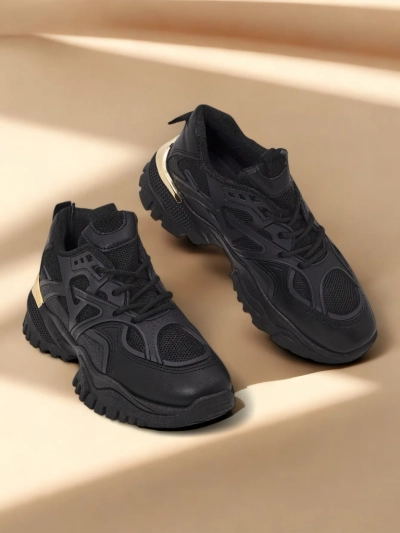 Stilosa Luma Black Women's Eco-Leather Sneakers