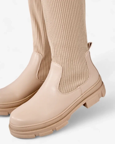 Royalfashion Женские сапоги-слипы Sonelli по колено