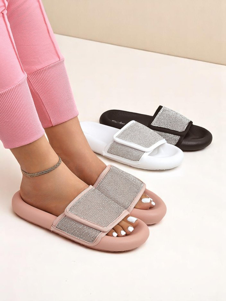 Royalfashion Women's Flat Sole Flip Flops Sparkle Step