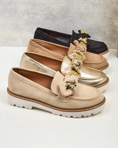Nero Elegante Ecological Leather Moccasins