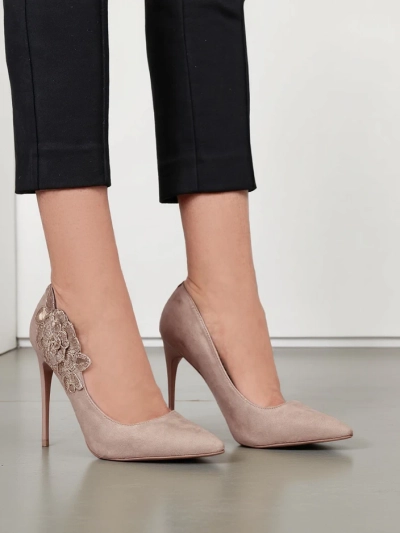 Royalfashion Women's stiletto heels with flowers Sollabe