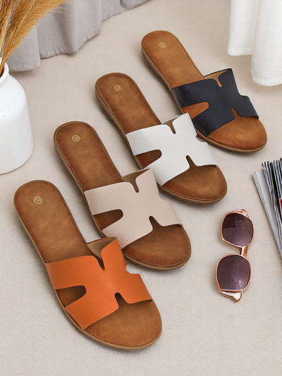 Royal Fashion Women's Casual Flat Slides