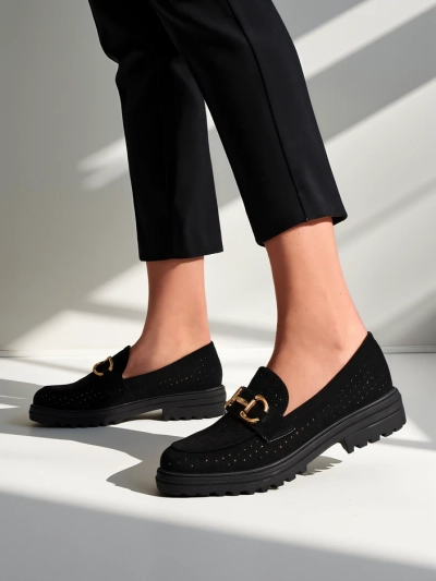 Royalfashion Perforated women's loafers Besio