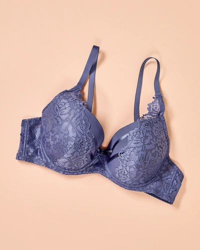 Royalfashion Women's padded bra with lace